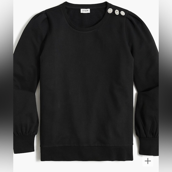 J. Crew Factory | Puff Sleeve Sweatshirt - Picture 1 of 7
